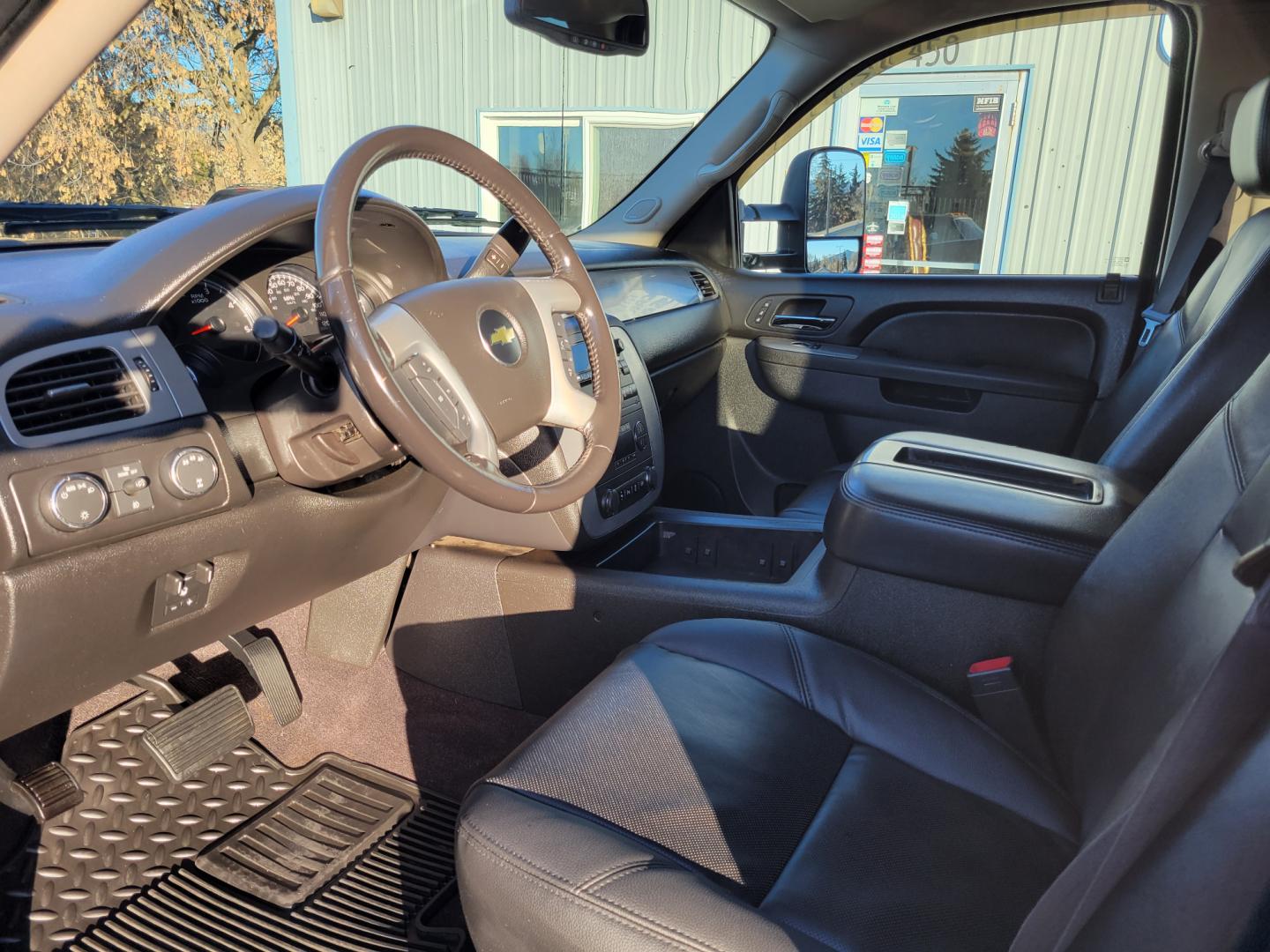 2014 Black /Black Chevrolet Silverado 2500HD LTZ (1GC1KYE87EF) with an 6.6L Duramax V8 engine, Allison Automatic transmission, located at 450 N Russell, Missoula, MT, 59801, (406) 543-6600, 46.874496, -114.017433 - Beast of a Truck. 1 Owner. Duramax Diesel. Allison Transmission. 4 Wheel Drive. Crewcab. Longbox. Power Sunroof. Running Boards. Air. Cruise. Tilt. Power Leather Seats. Heats Seats. Dual Climate Control. Tonneau Cover. Gooseneck Ball. Like NEW Tires. - Photo#13